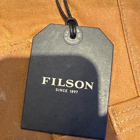 NWT Filson Men's Dark Tan Oil Finish Single Tin Pant Sz 36/32 - Picture 4 of 10